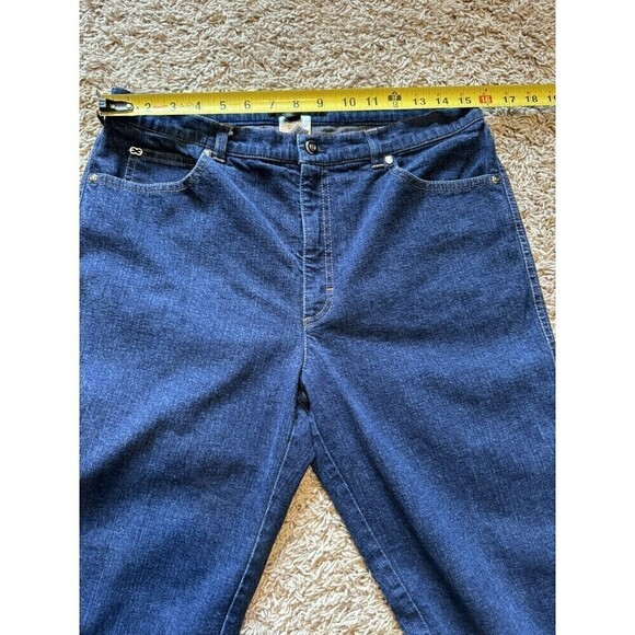 Escada Womens Dark Wash High Rise Denim Straight Leg Jeans Size 42 or 12 - Picture 9 of 11